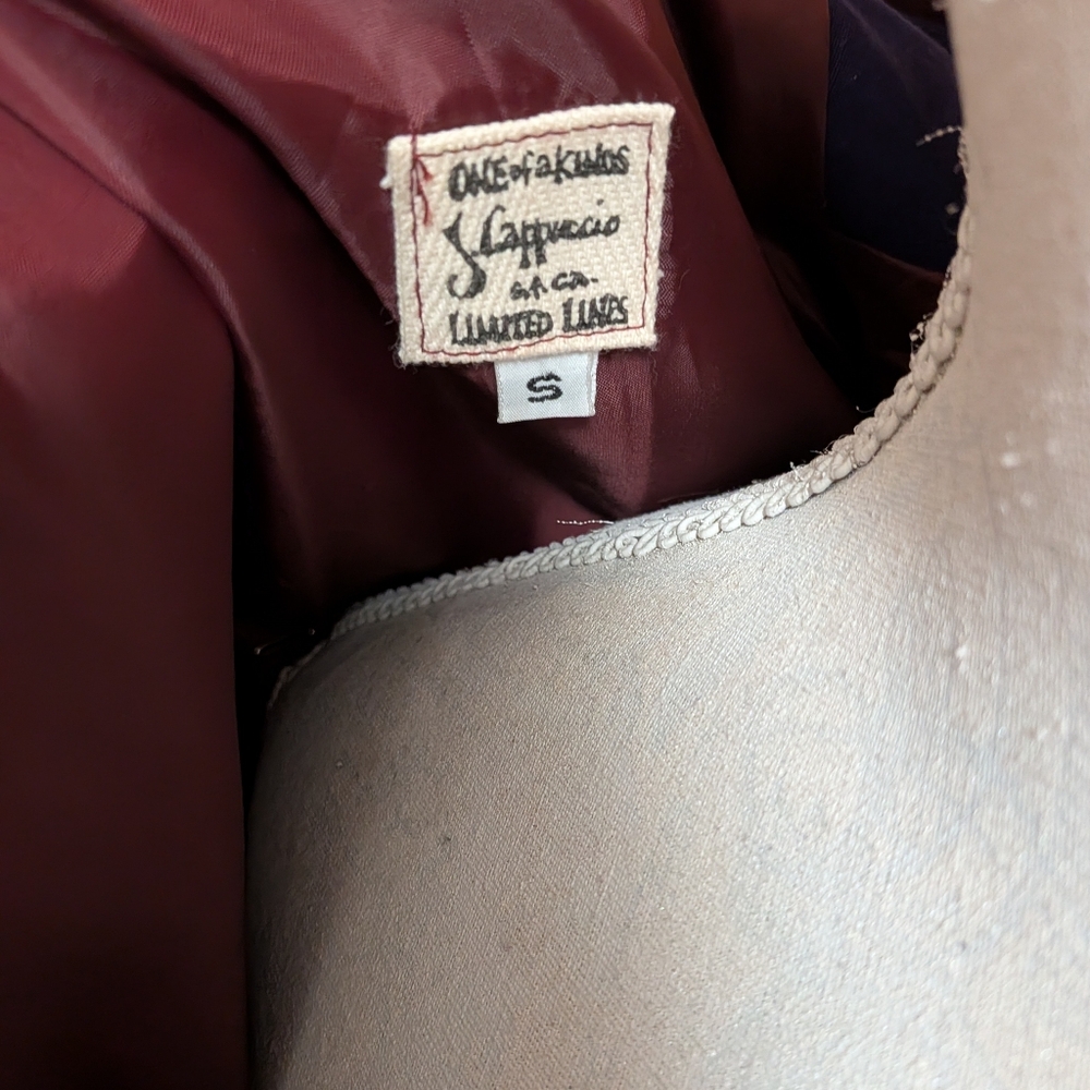 Jil Cappuccio Hooded Colorblock Jacket Artsy Avant Garde Lightweight Coat - Picture 3 of 4